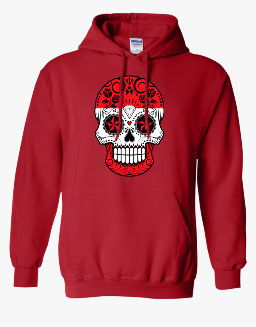 Austrian Flag Sugar Skull With Roses T Shirt & Hoodie - Keep America Great Hoodie, HD Png Download
