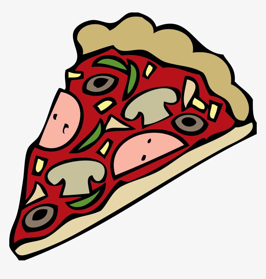 Pizza Clipart Transparent Background - Cartoon Pizza Transparent Background, HD Png Download
