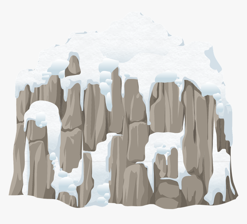 Montanha Com Neve Png, Transparent Png