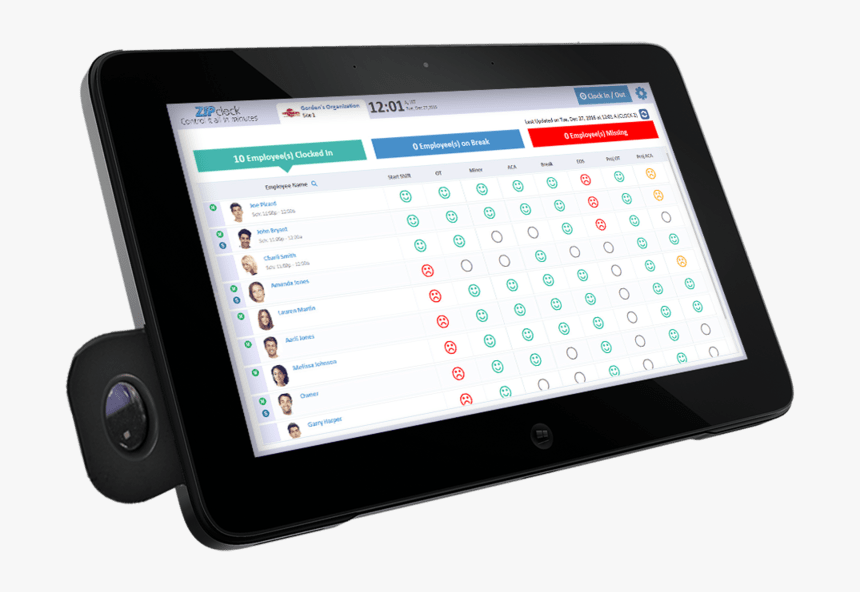 Benefits Of A Smart Clock Versus A Manual Time Clock - Tablet Computer, HD Png Download