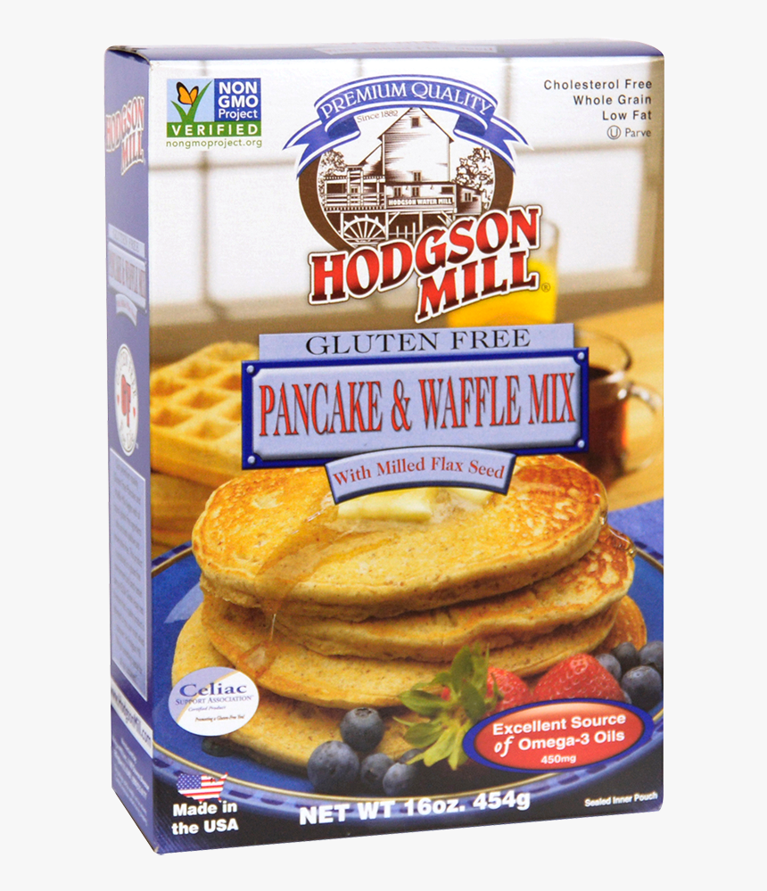 Gluten Free Pancake & Waffle Mix With Flax Seed - Hodgson Mill Pancake Waffle Mix, HD Png Download