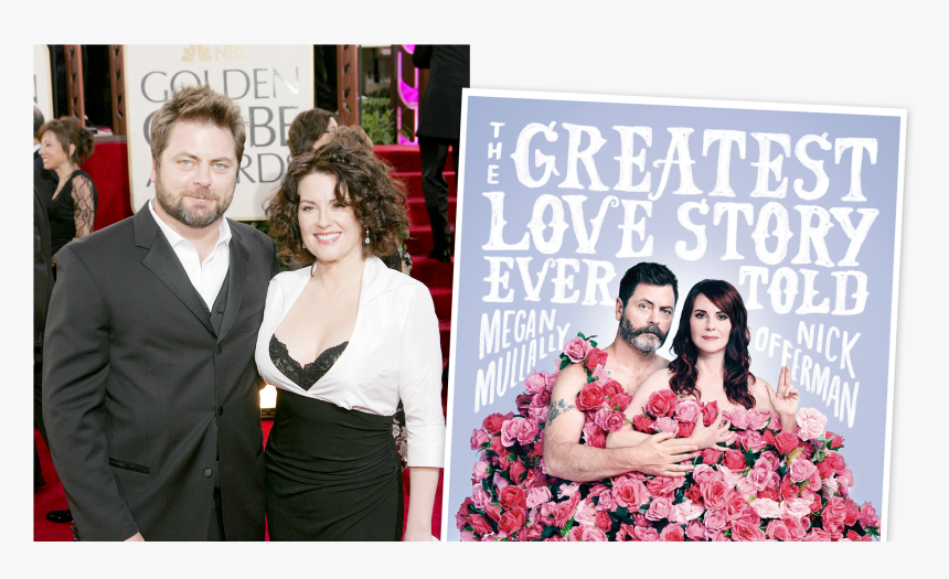Left Nick Offerman And Megan Mullally At The 2005 Golden, HD Png Download