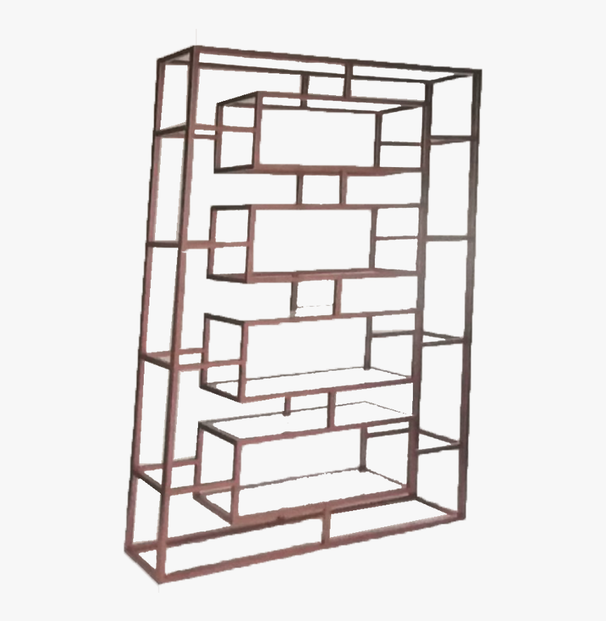 Remington Bookshelf, Gold Metal Bookshelf, Bookshelf - Shelf, HD Png Download