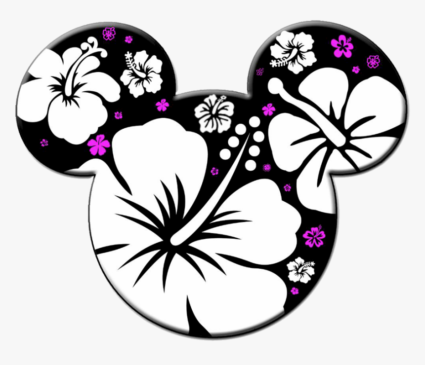 Hawaiian Clipart Mickey Mouse - Mickey Mouse Black And White Clipart, HD Png Download