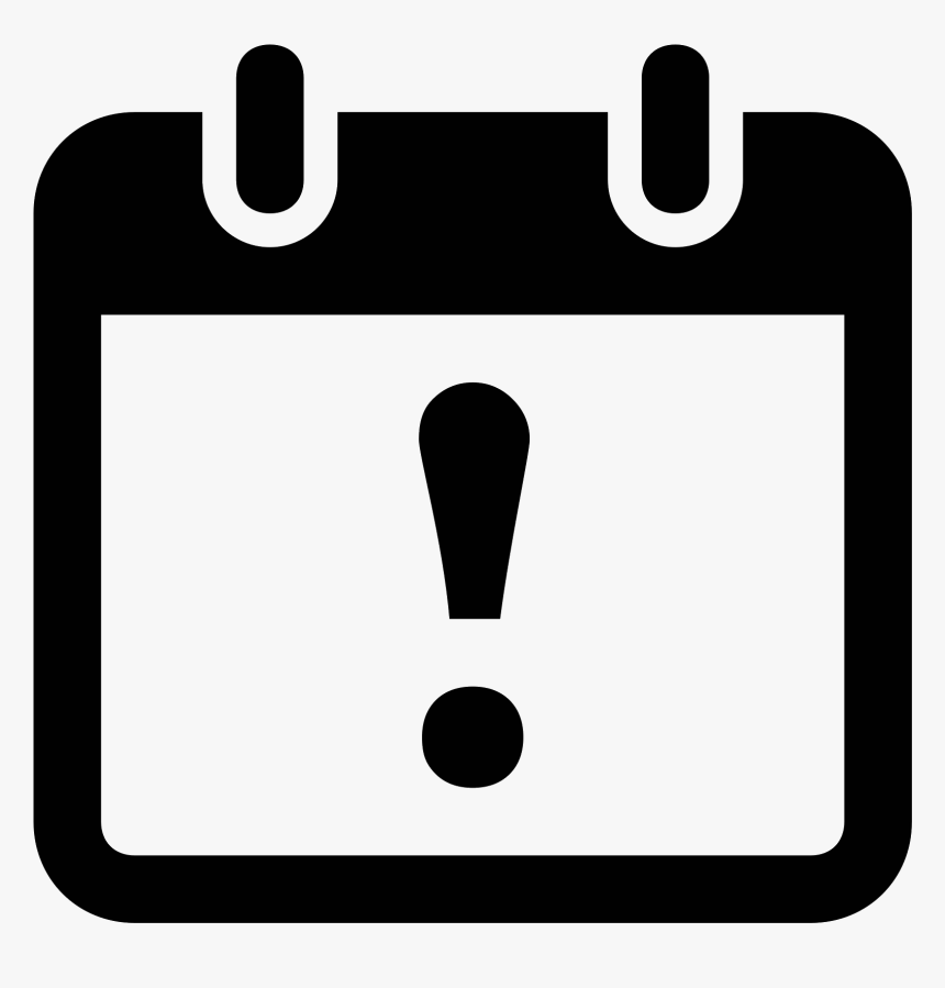 This Icon Looks Like An Exclamation Mark In The Middle - Calendar Pink Icon Png, Transparent Png