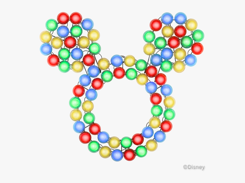 Mickey Mouse Christmas Light Wreath - Lowes Mickey Wreath, HD Png Download