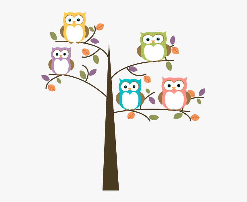 Owls On A Tree, HD Png Download