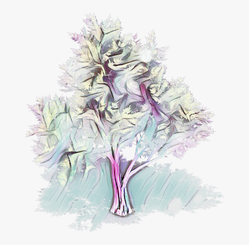 #tree #colorful #splash #coloring - Illustration, HD Png Download