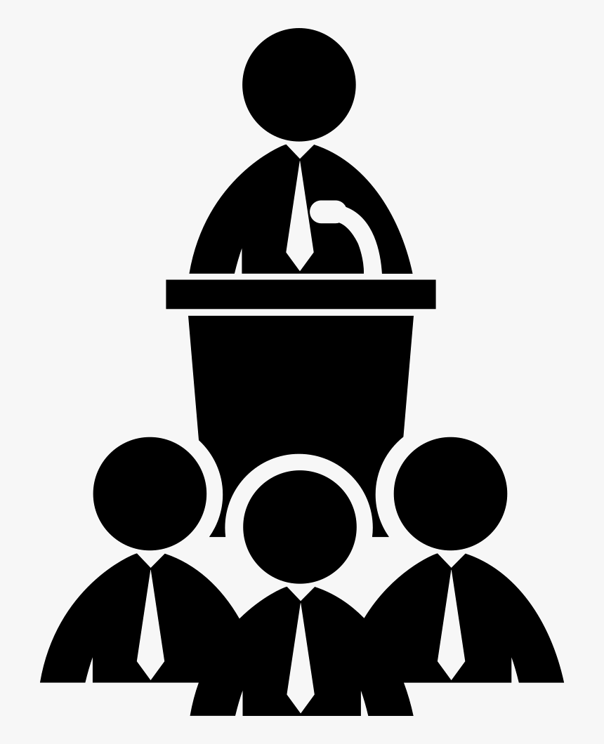 Man Talking To Males - Political Party Icon Png, Transparent Png