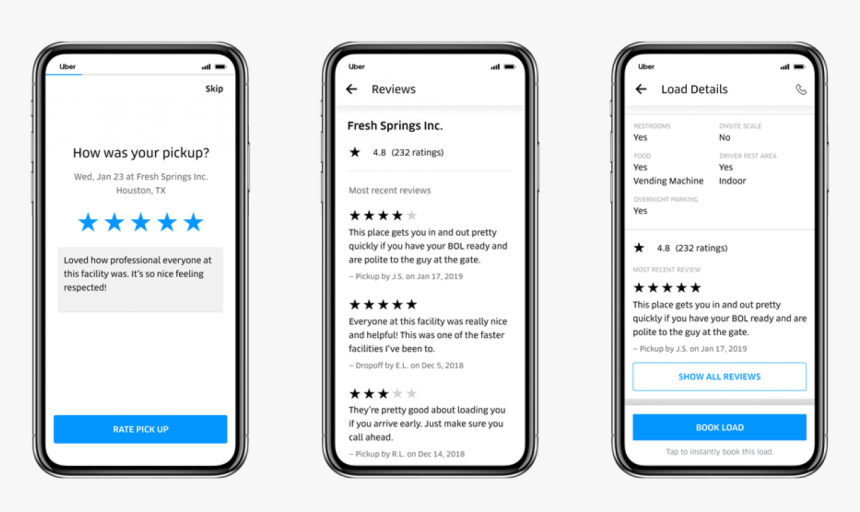 Uber Freight Carrier App All - Uber Freight Carrier App, HD Png Download
