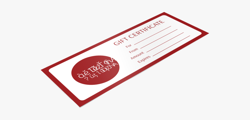 Sarah S Boutique Gift Certificate Template Preview - Graphic Design, HD Png Download