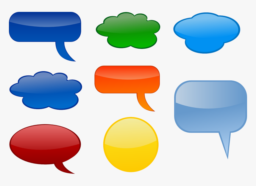 Speech Bubble Colored Png, Transparent Png
