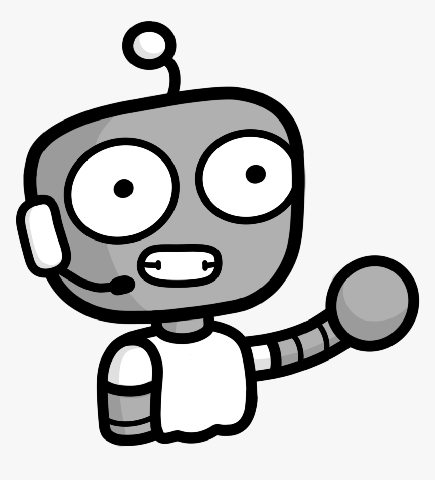 Robot With Speech Bubble Representing Talking Modern Technology In