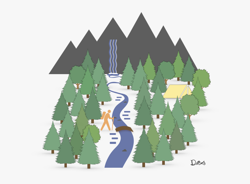 Backpacking - Christmas Tree, HD Png Download