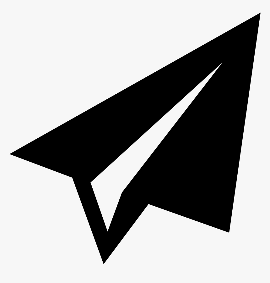 Paper Plane Png Image - Paper Airplane Silhouette Png, Transparent Png