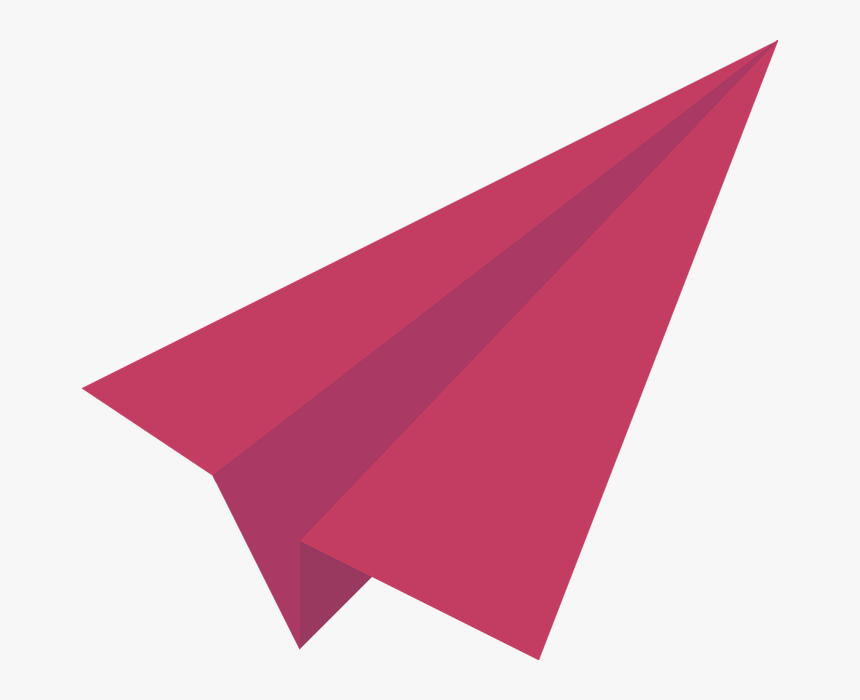 Red Paper Plane Png Image - Paper Plane Red Png, Transparent Png