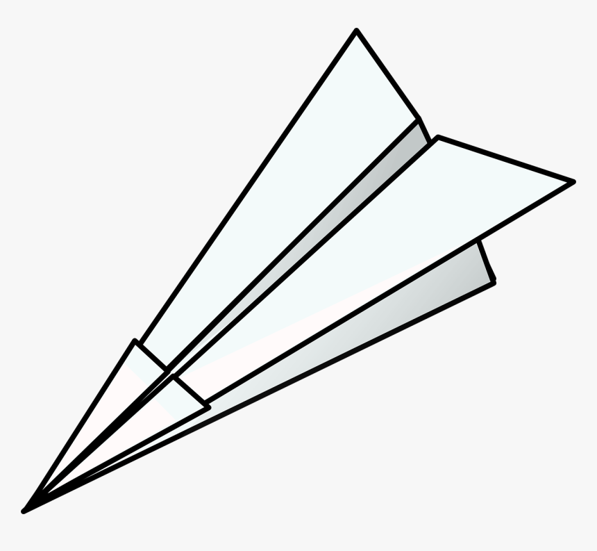 Paper Airplane Clipart Gif, HD Png Download