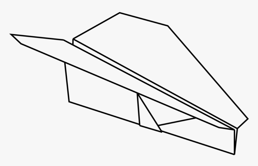 Airplane Images Free - Diagram Of A Paper Plane, HD Png Download