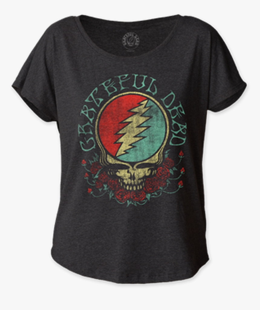 Grateful Dead Steal Your Face Women S Dolman T-shirt - Grateful Dead, HD Png Download