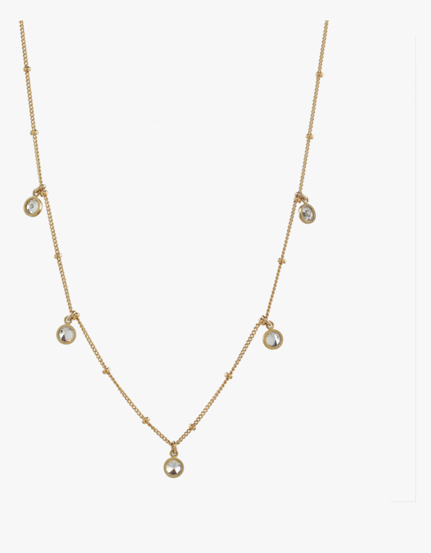 Cz On Ball Chain Choker - Necklace, HD Png Download