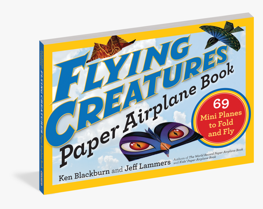 Cover - Flying Creatures Paper Airplane Book, HD Png Download