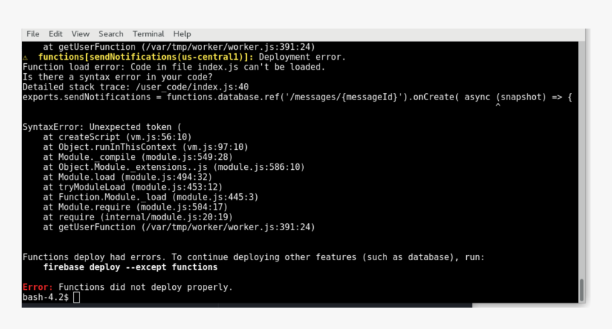 Https - //i - Stack - Imgur - Com/kr6es - Error Functions Did Not Deploy Properly, HD Png Download