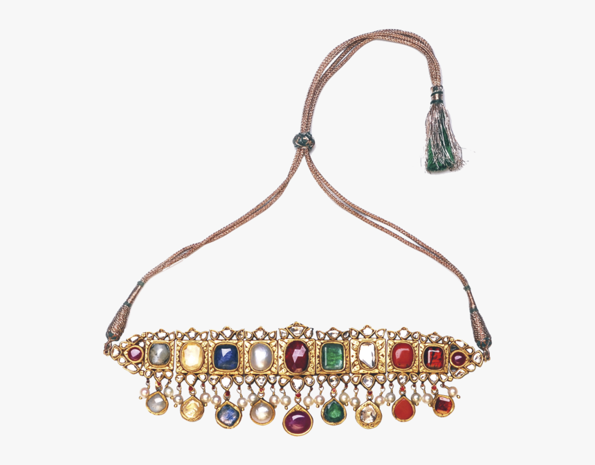 Transparent Choker Necklace Png - Amrapali Jewellery Navaratna, Png Download