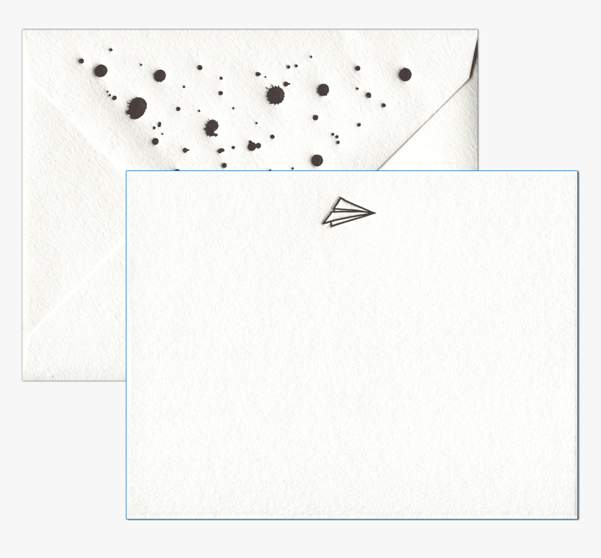 Paper Airplane Letterpress Social Stationery - Envelope, HD Png Download
