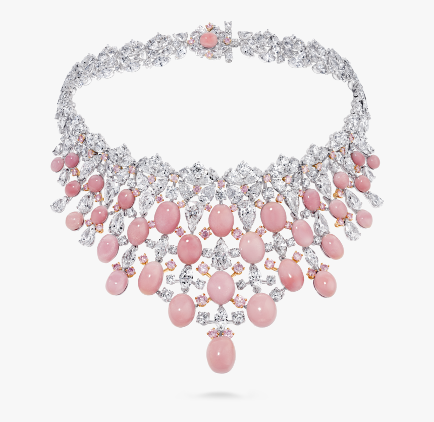 David Morris High Jewelry - Conch Pearl And Diamond Necklace, HD Png Download