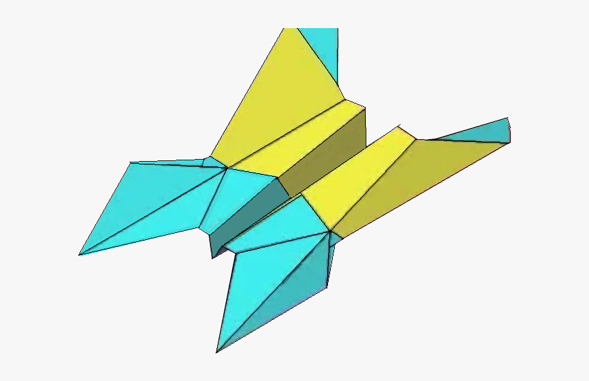 Paper Airplane Folds, HD Png Download