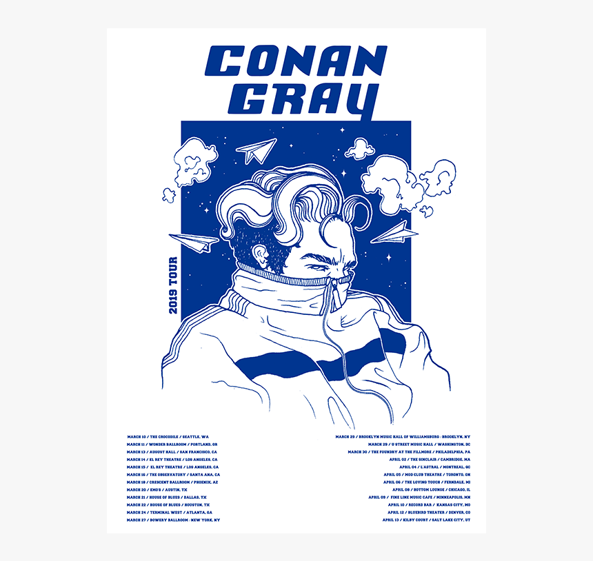 Conan Gray Europe Tour, HD Png Download