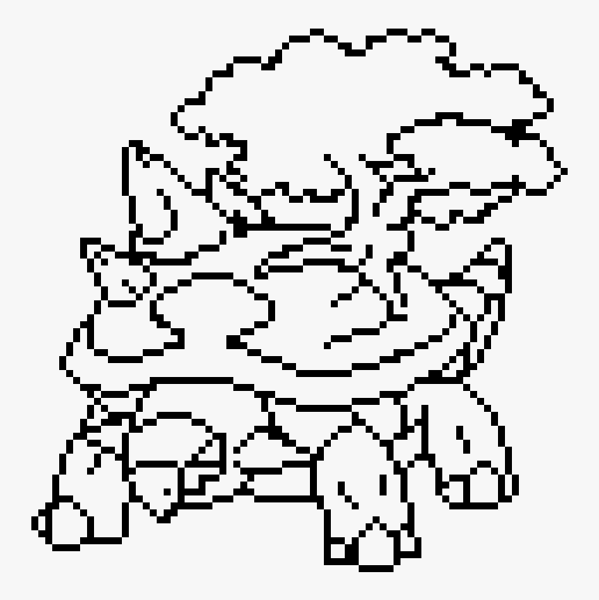 Torterra En Pixel Art, HD Png Download