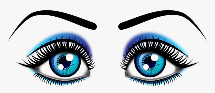 Eye,organ,eyelash - Clip Art Of Eyes, HD Png Download