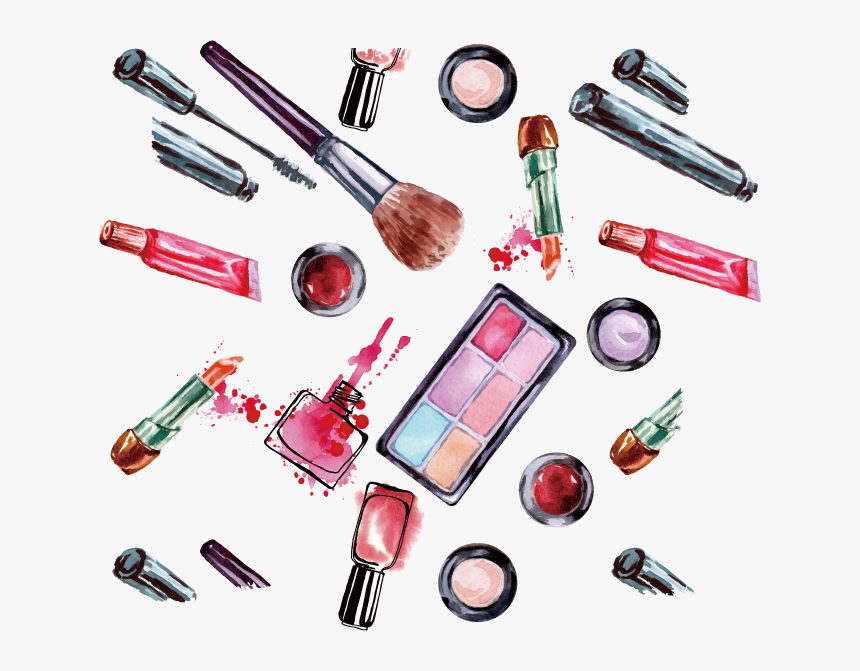 Wall Eyelash Decal Vector Brush Mascara Women Clipart - Cosmetic Cartoon, HD Png Download