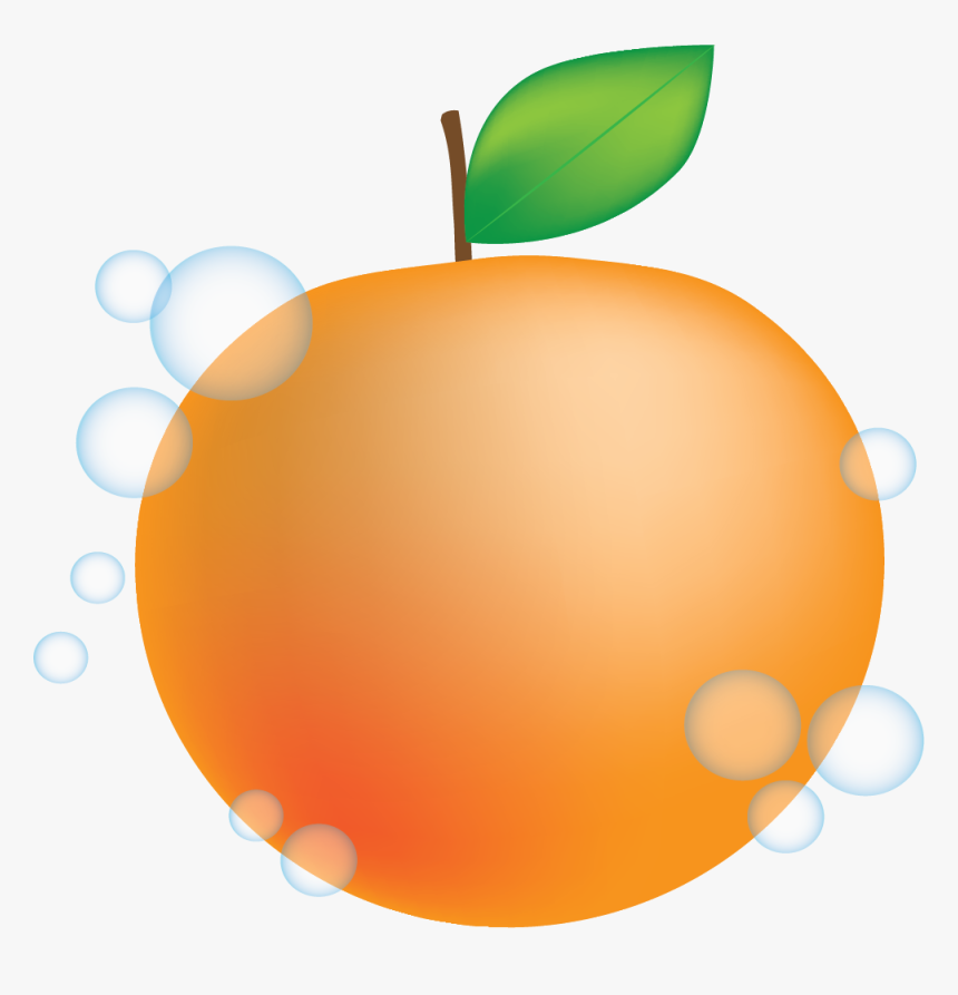 Peach Mandarin Orange Animation Clip Art - Imagen De Una Naranja En Animacion, HD Png Download