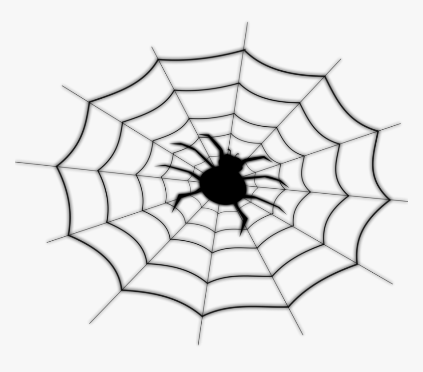 Spider Web Spider-man Drawing Line Art - Spider Web Clip Art, HD Png Download