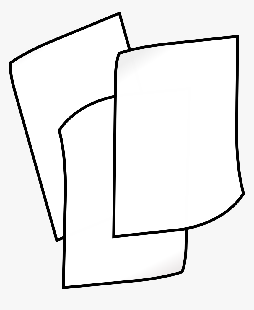 Clip Drawing At Getdrawings - Paper Image Black And White, HD Png Download