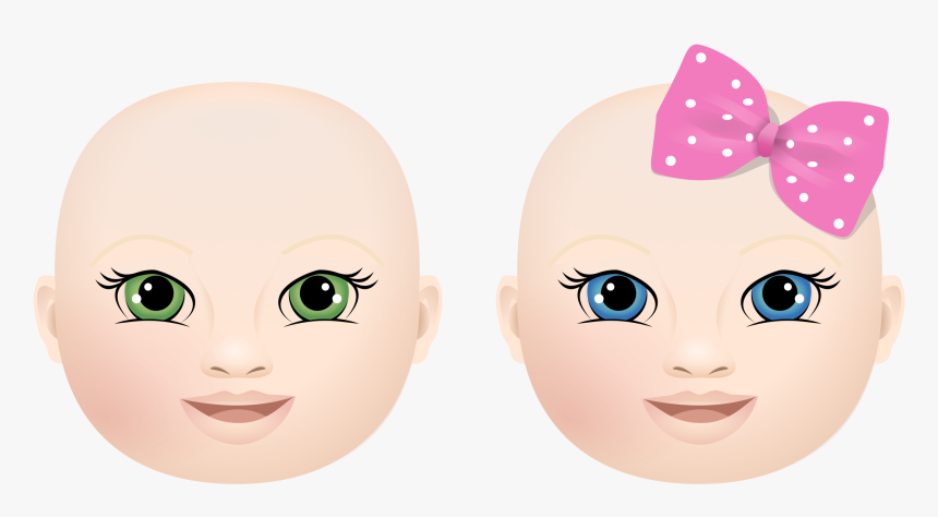 Emotion,art,eyelash - Girl Baby Face Clipart, HD Png Download