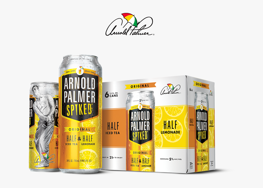Arnold Palmer Spiked Cans - Arnold Palmer Alcoholic Drink, HD Png Download