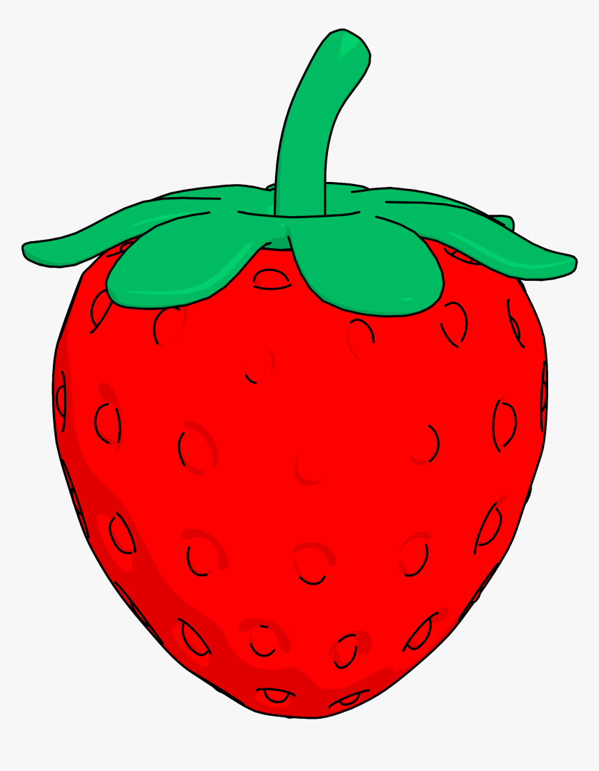 Line Strawberry Clipart Png, Transparent Png
