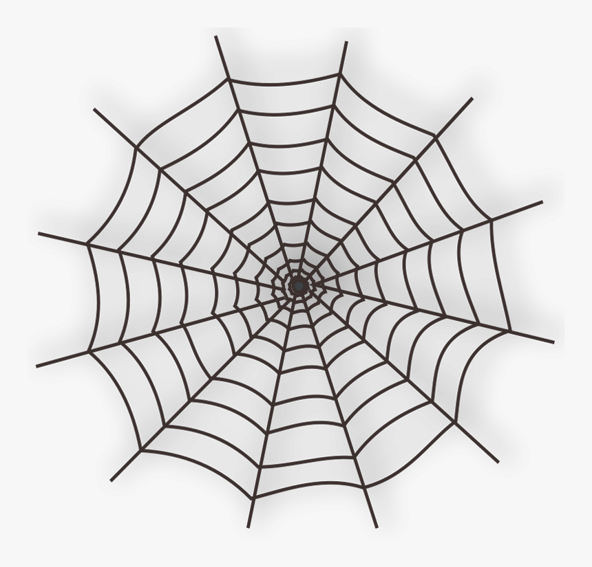 Large Haunted Spider Web Png Clipart - Transparent Background Spider Web Clipart, Png Download