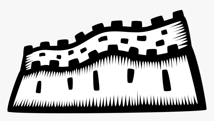 Vector Illustration Of Great Wall Of China Fortification - Illustration, HD Png Download