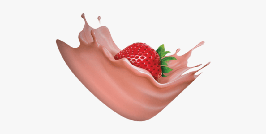 Strawberry Pudding Png Background Image - Strawberries And Cream Png, Transparent Png