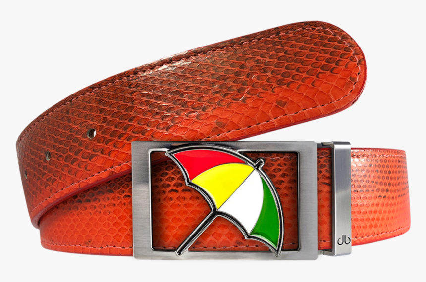 Arnold Palmer Snakeskin Leather Belt In Red - Belt, HD Png Download