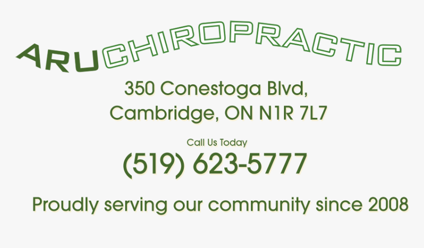 Aru Chiropractic Cambridge Ontario Chiropractor Massage - Community, HD Png Download