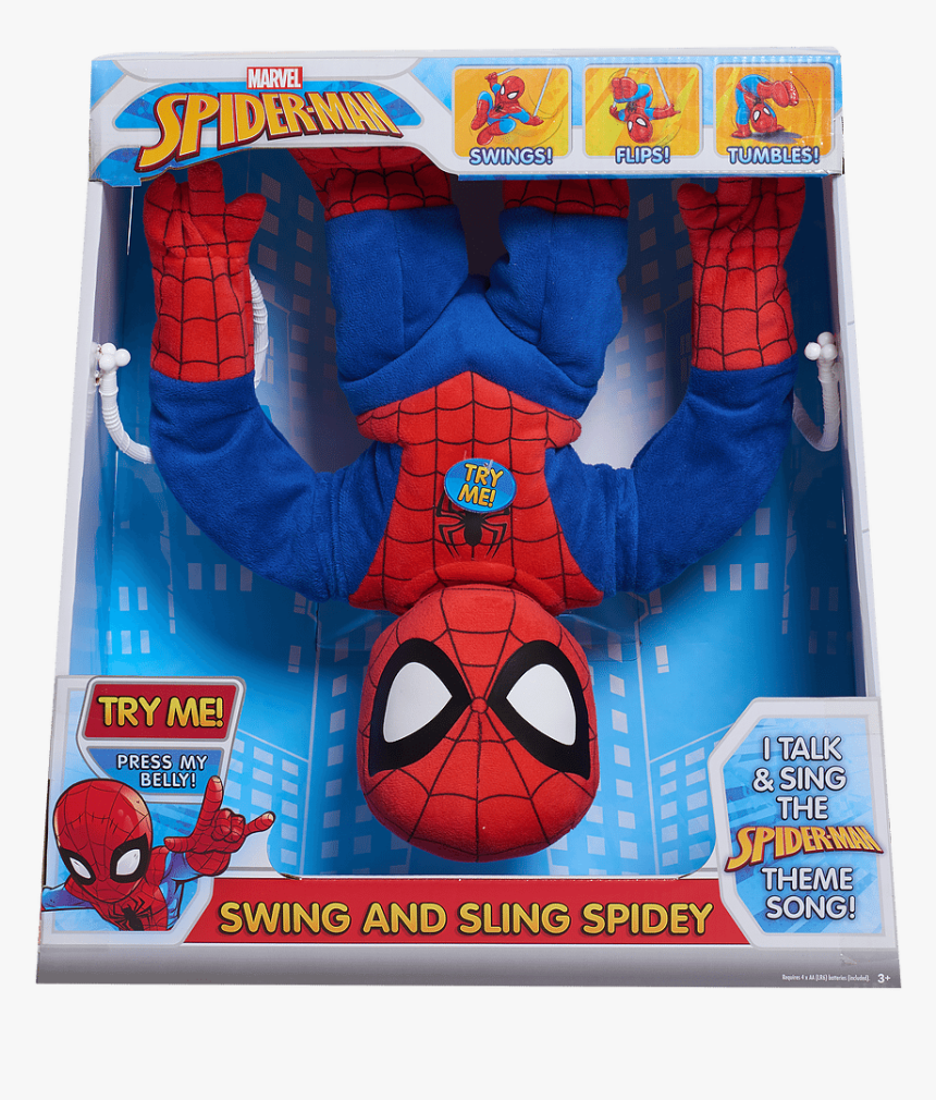 Marvel Swing & Sling Spider-man - Swing And Sling Spiderman, HD Png Download