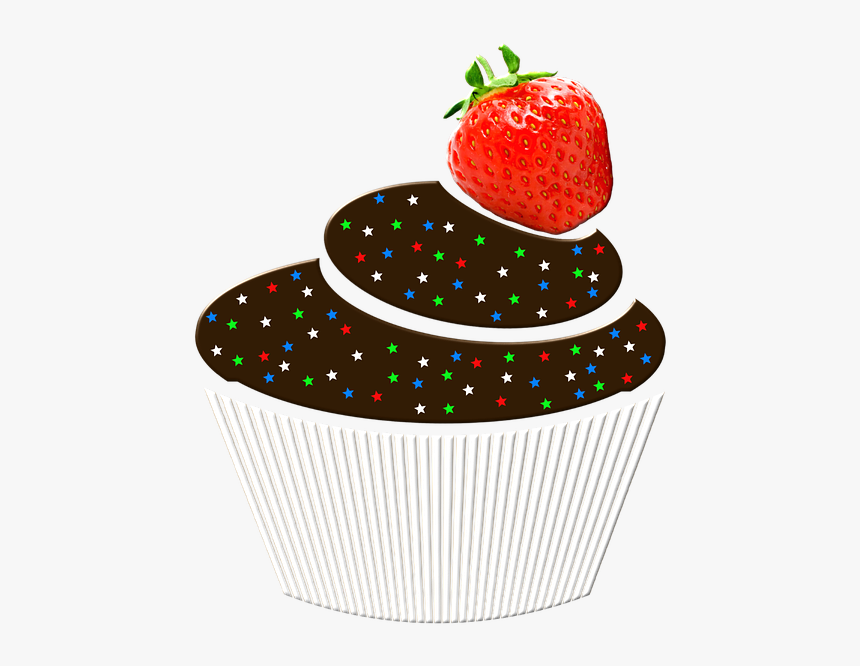 Muffin, Fruit, Strawberry, The Sweetness, The Cake - Muffin, HD Png Download