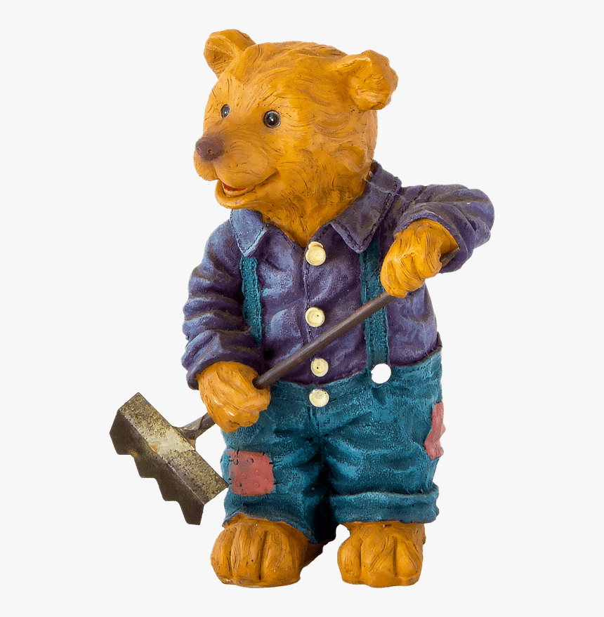 Oso Sacando Con La Pala - Clay Figure Png, Transparent Png