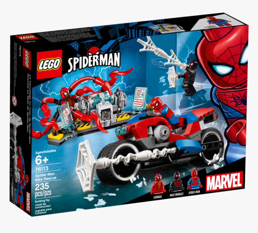Lego Spiderman Bike Rescue, HD Png Download