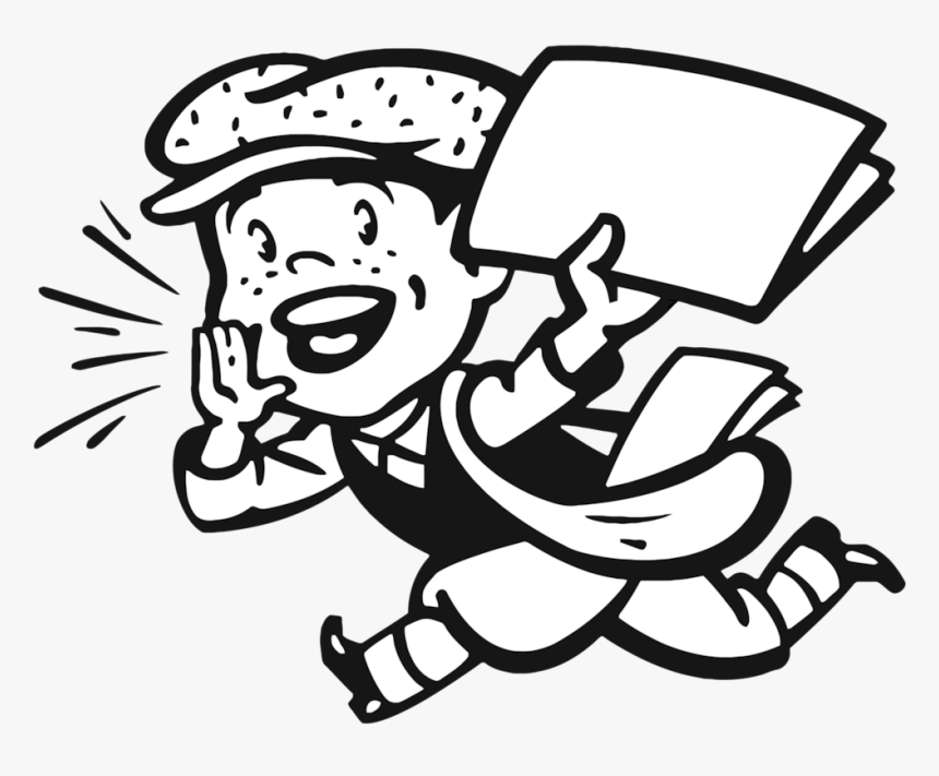 Paper Clipart Boy 6 - Extra Extra Read All, HD Png Download